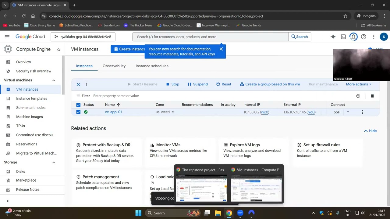 Google Cloud Cybersecurity Capstone Project