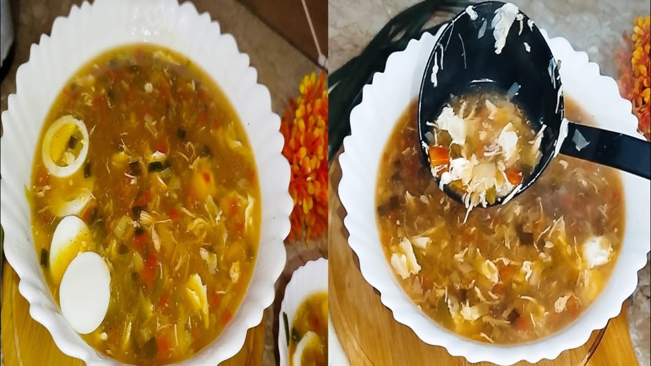 Chicken Hot & Sour Soup Recipe, Simple and Easy Chicken Soup at Home