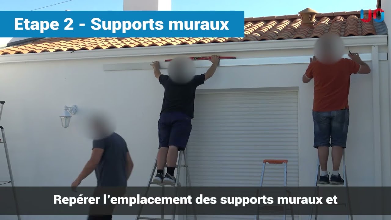 Installation Pergola Bioclimatique Adossée H3 Lames Perpendiculaires USINE-ONLINE