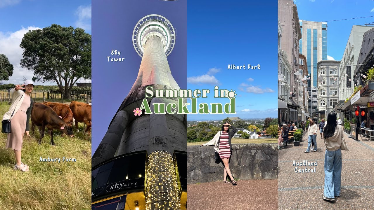 Summer Days in Auckland - VLOG ☀️ (Exploring the City, Sky Tower, Ambury Farm, Solo Date)