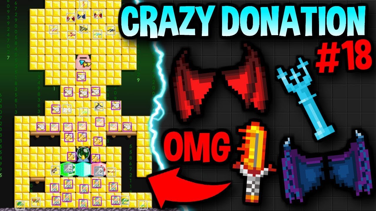 HE GAVE ME ALL HIS ITEMS!! | What's In My Donation Box #18 - Growtopia