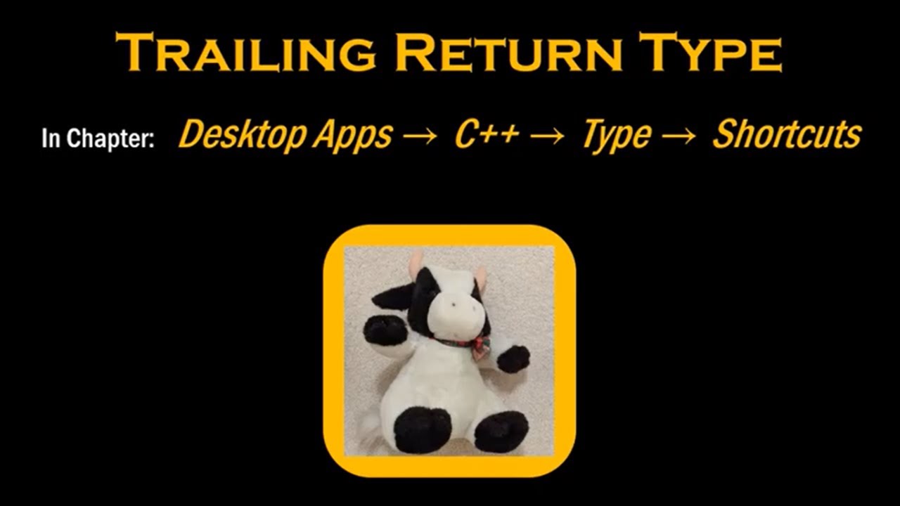 C++: Trailing Return Type