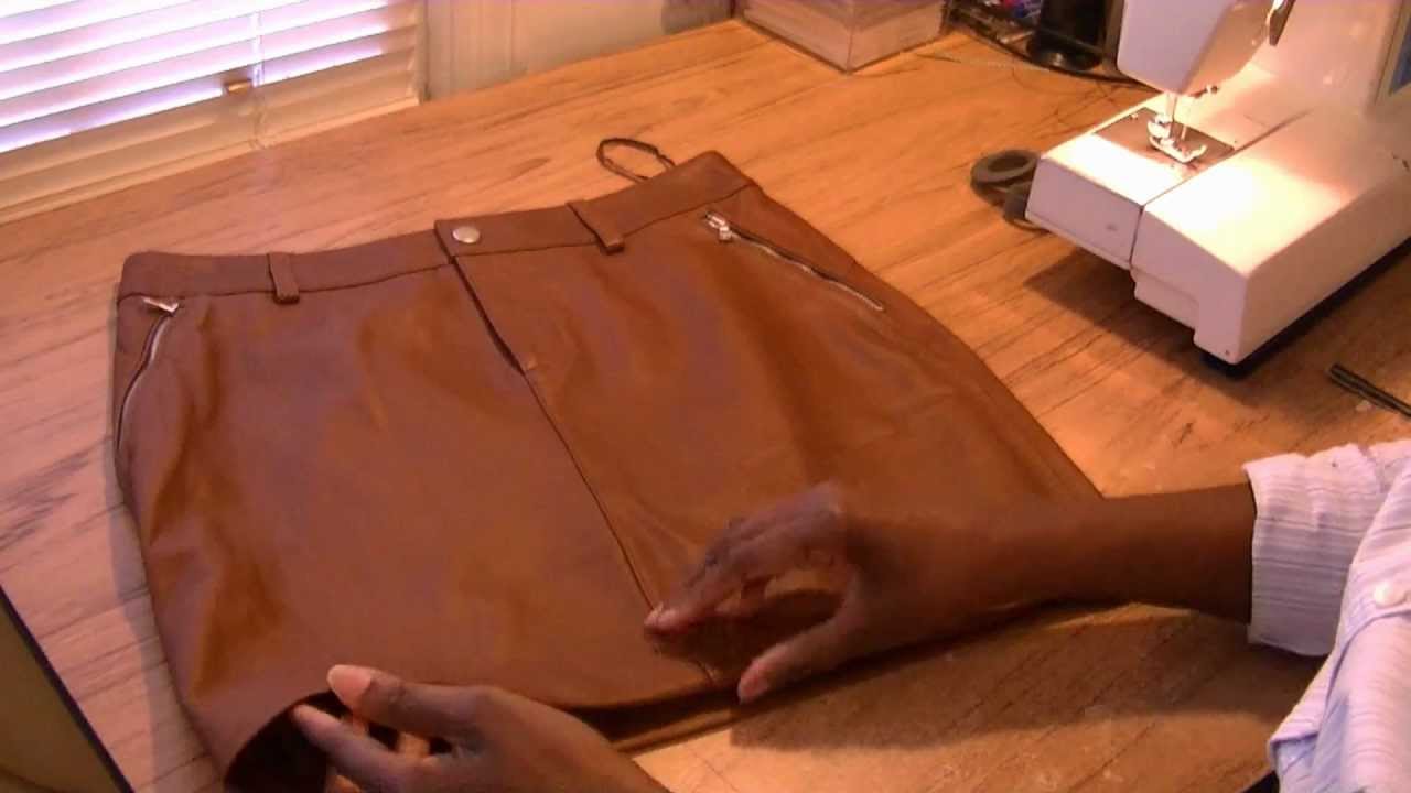DIY Leather Hem...Viewer Request