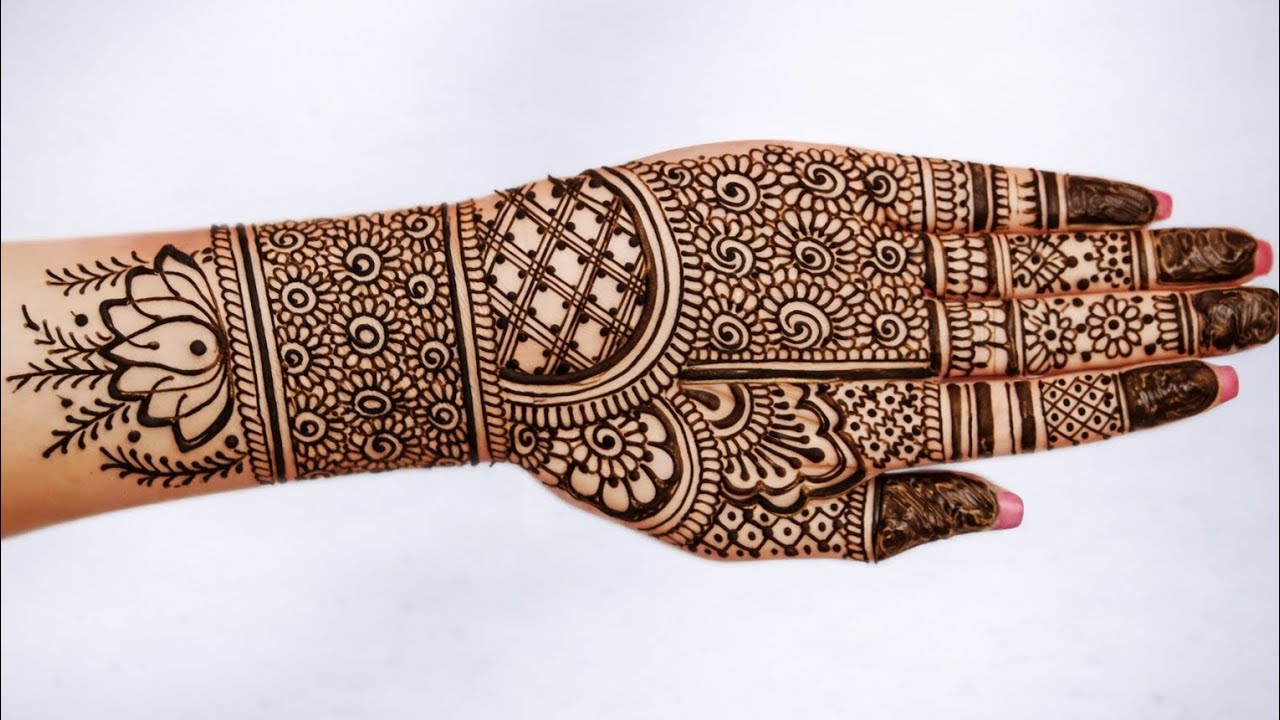 Full Front Hand Bridal Mehandi Design 😍❤