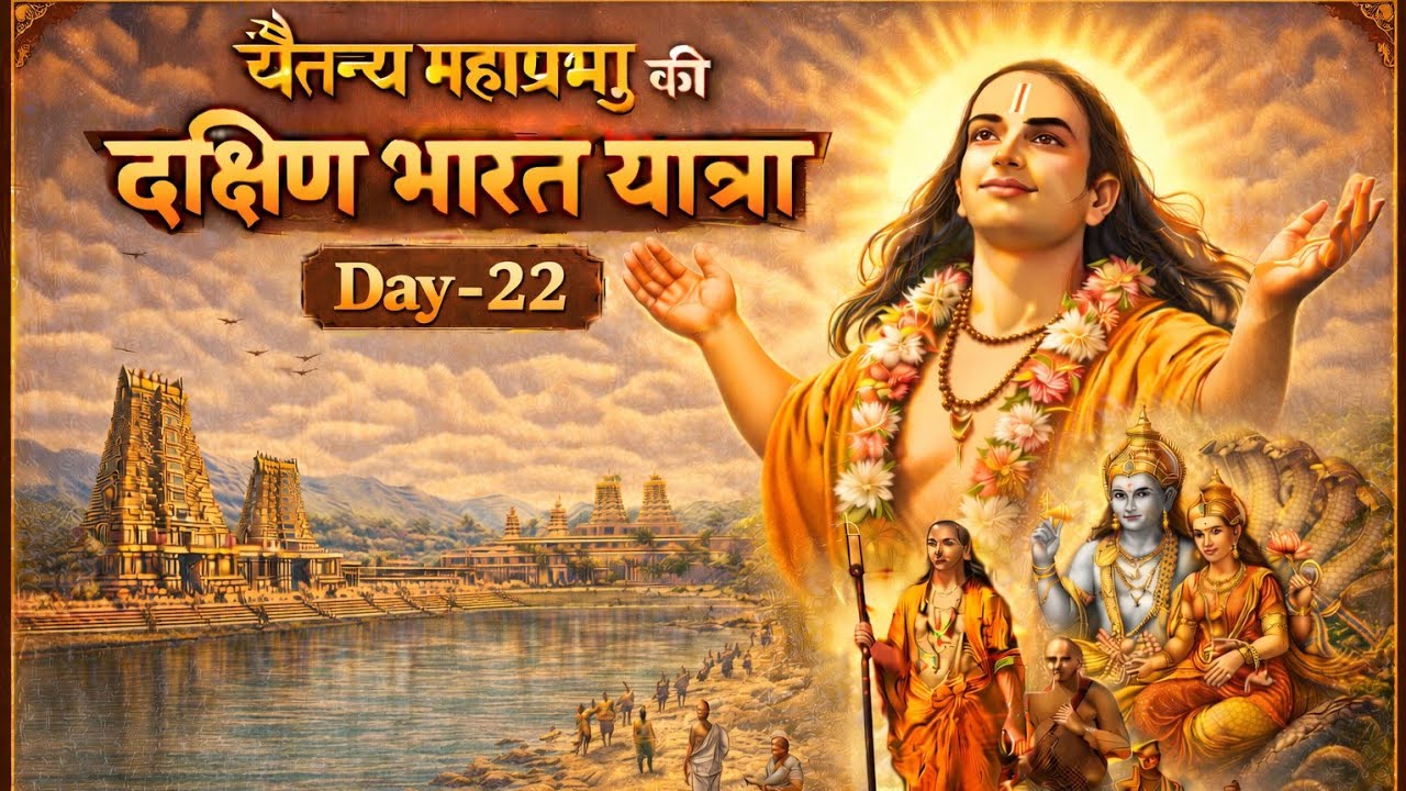 श्री चैतन्य महाप्रभु की दक्षिण भारत यात्रा |Sri Chaitanya Mahaprabhu South India Yatra Series DAY-22