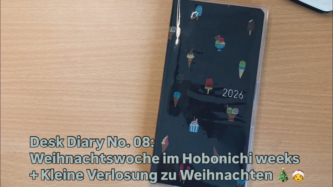 Desk-Diary No. 08: Weihnachtswoche im Hobonichi weeks + kleine Verlosung zu Weihnachten