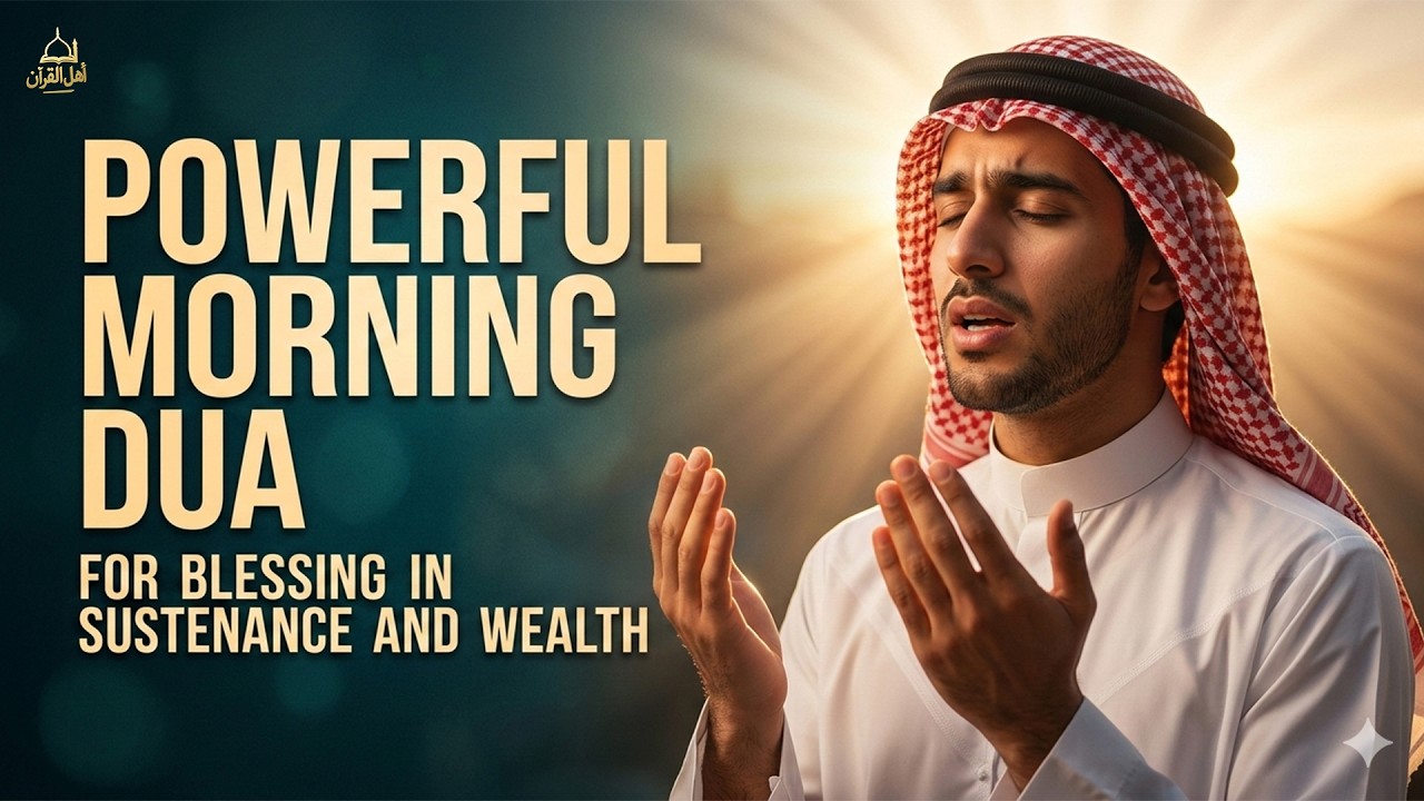 Morning Dua For Success, Rizq, and Protection: Start Your Day With Allah's Blessings | 4k