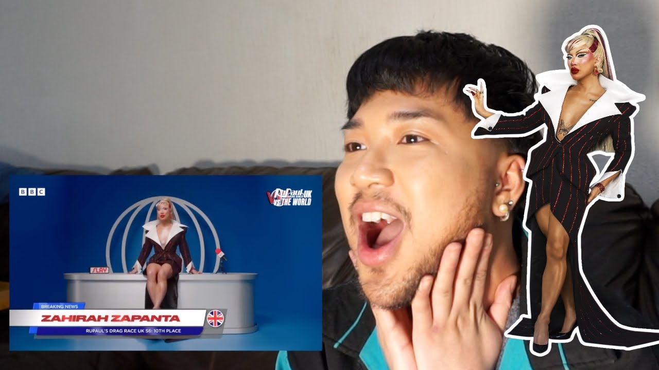 Zahirah Zapanta Reaction Rupaul's Drag Race UK vs The World Season 3 | Meet The Queens Cast Ruveal