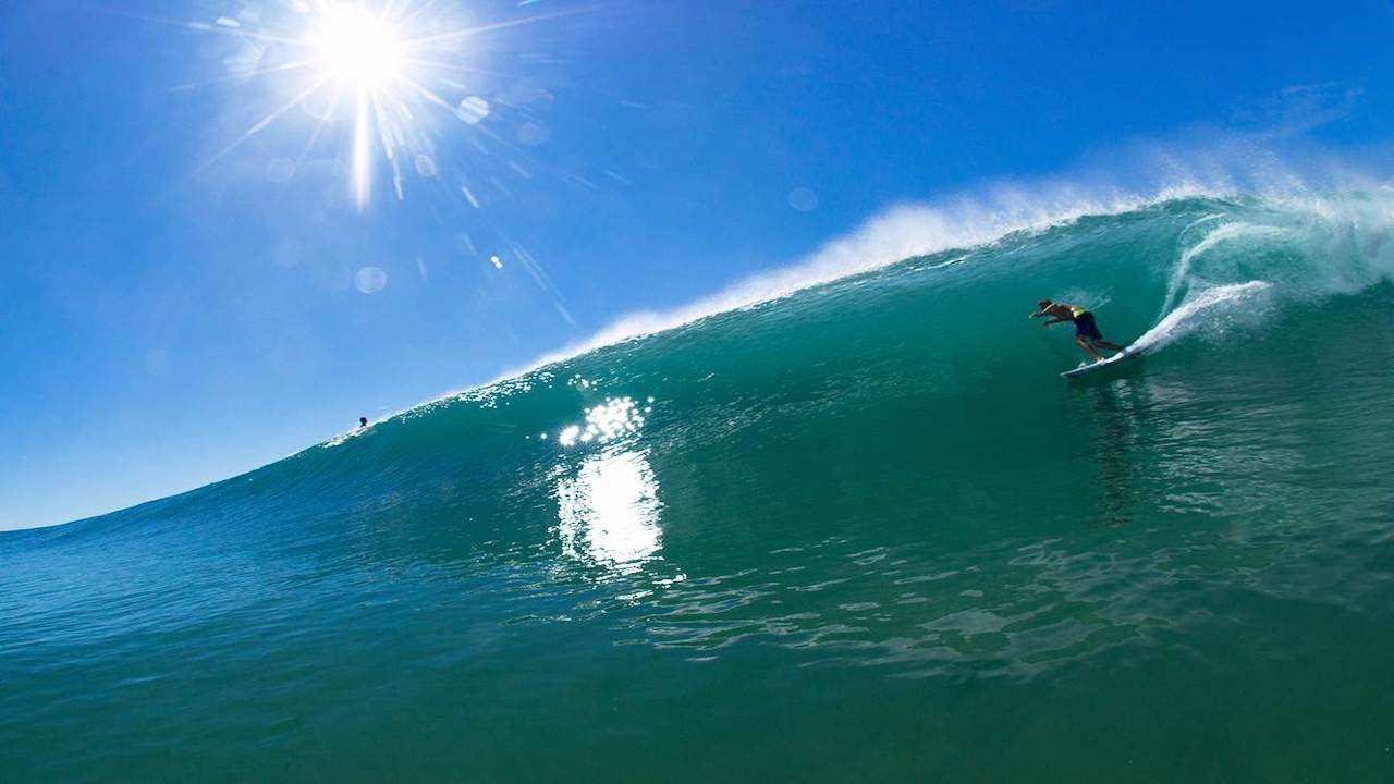 Surfing with Mick Fanning
