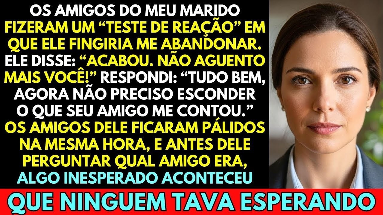 OS AMIGOS DO MEU MARIDO FIZERAM UM TESTE EM QUE ELE FINGIRIA IR EMBORA. MINHA RESPOSTA SURPREENDEU..