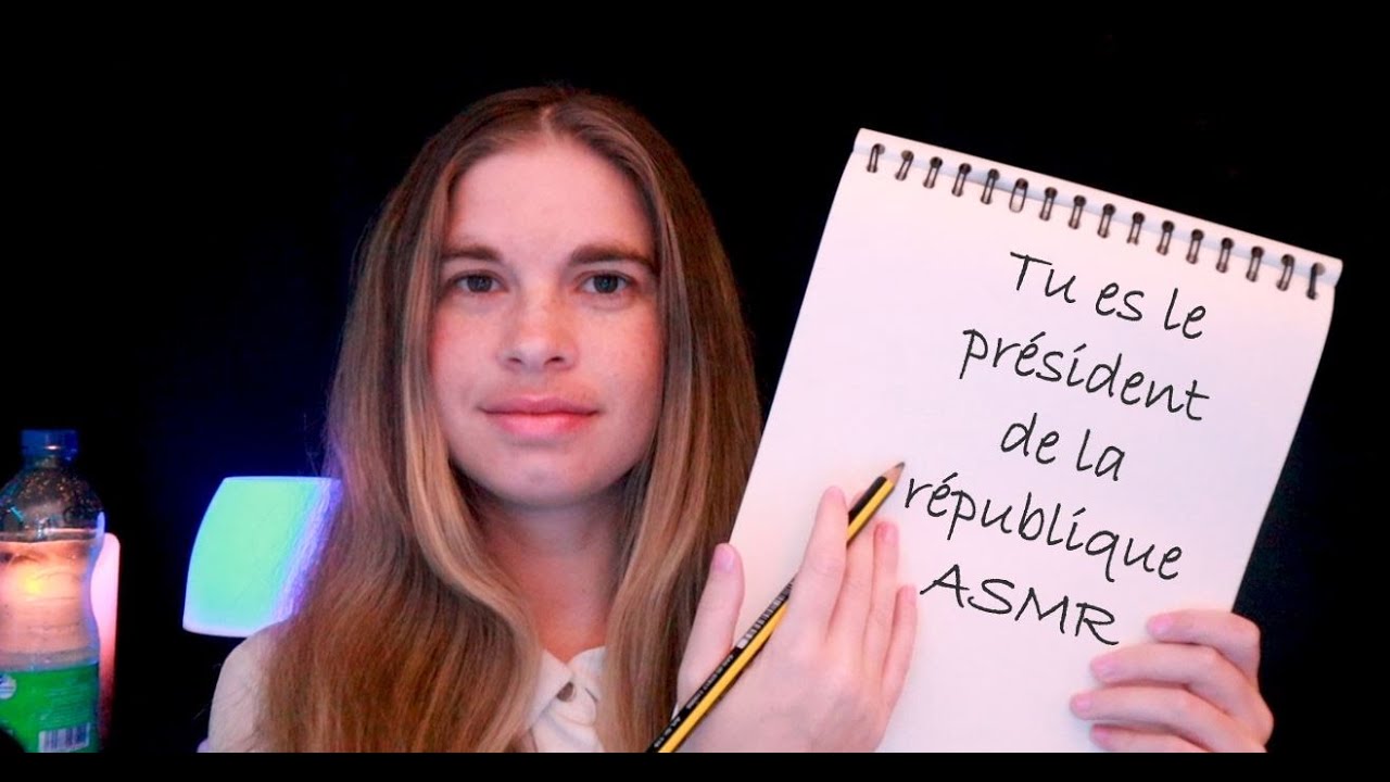 Je dessine ton portrait pour la présidence de la république ASMR - Roleplay dessin