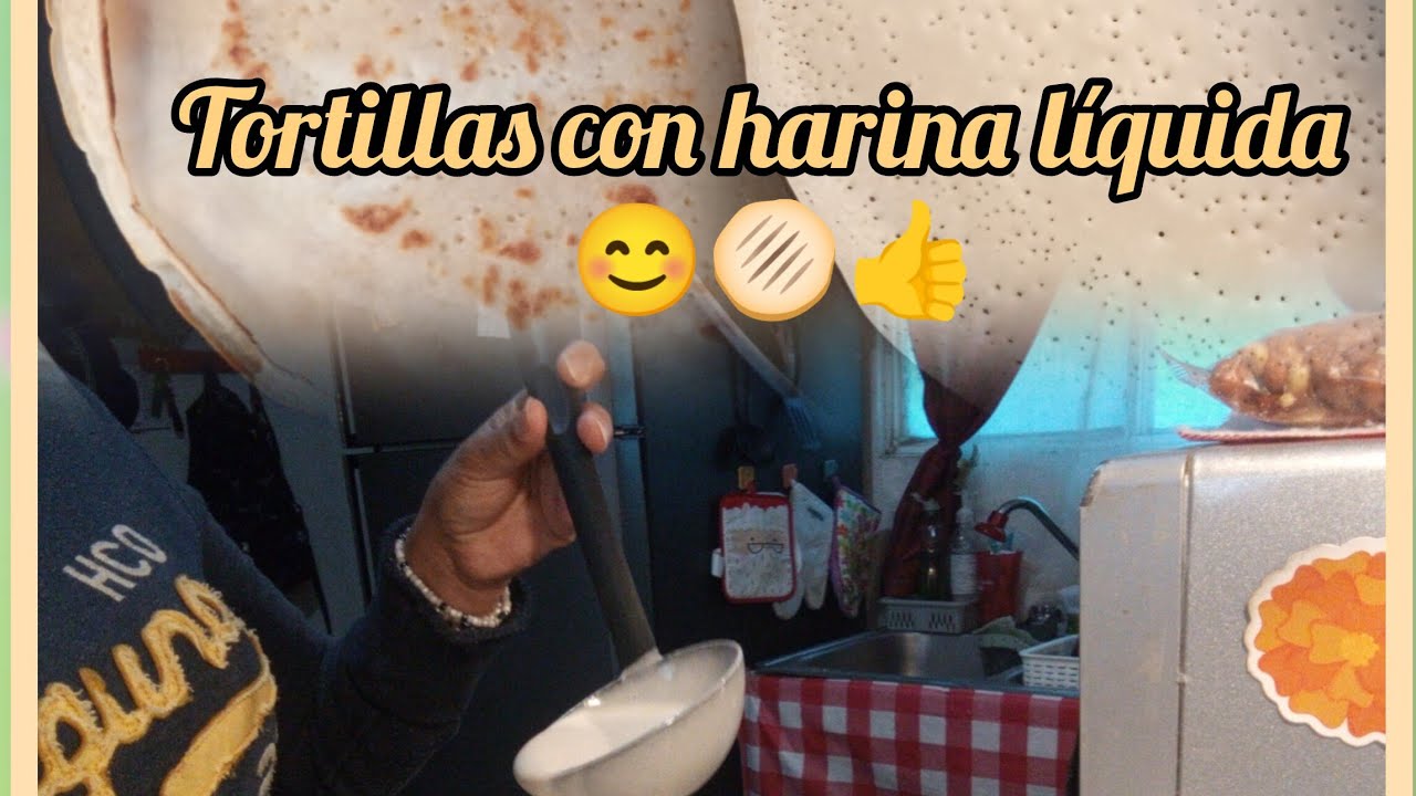 Probé hacer tortillas con harina líquida 👍🫓😱y esto paso !! 