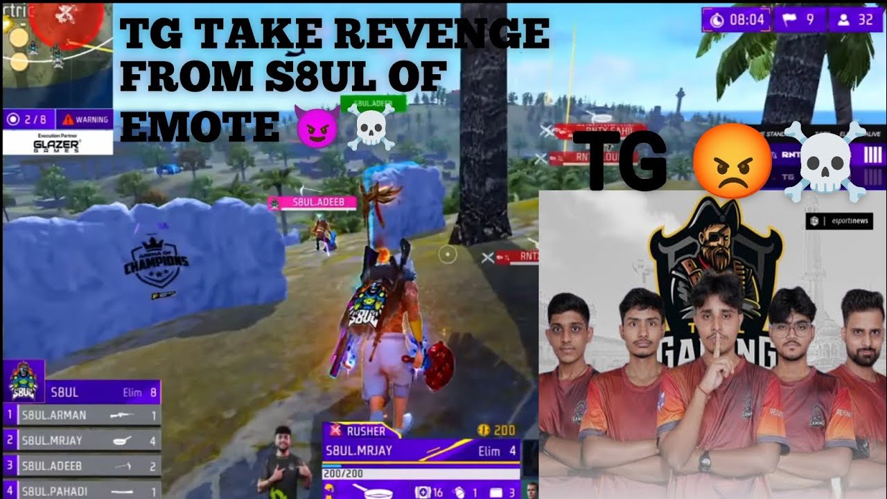 TG vs S8UL Free Fire Revenge 😈🔥 | TG Taking Revenge from S8UL | FF Esports News