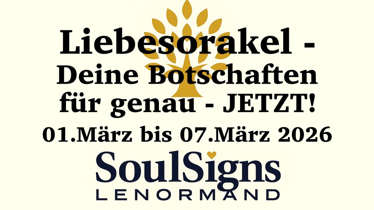 ❤️LIEBESORAKEL ! DU&DEIN GEGENÜBER - Botschaften für genau JETZT! 01.März bis 07.März 2026