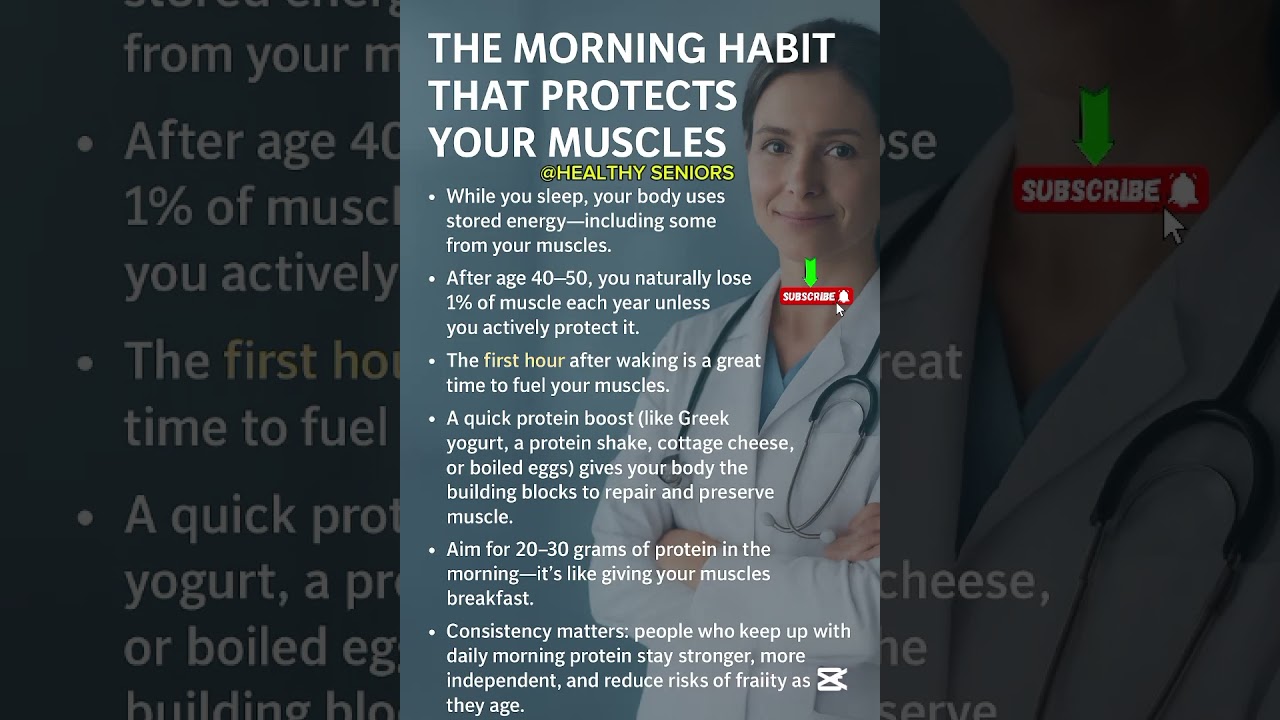 Morning Protein Habit That Stops Muscle Loss After 40 (Doctor Explains)
