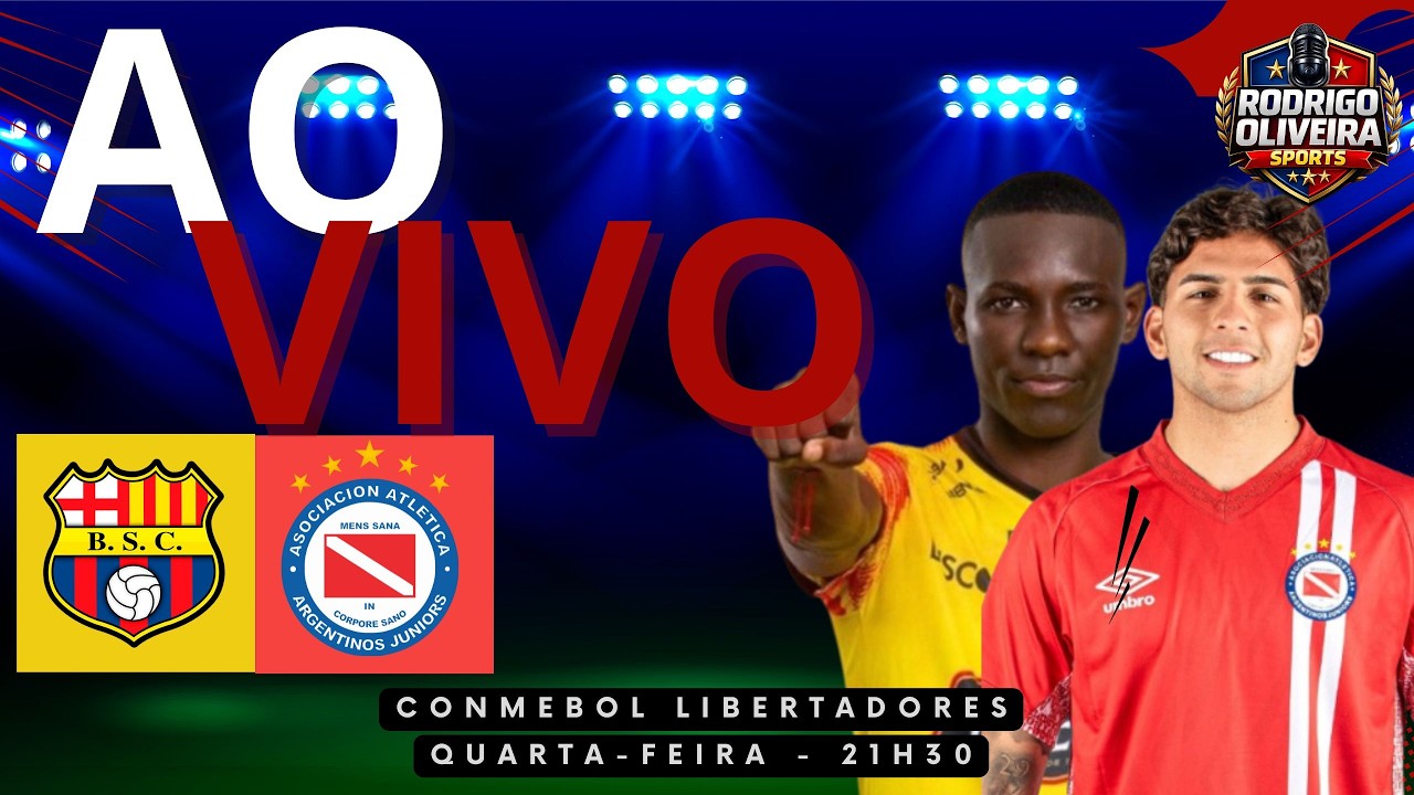BARCELONA X ARGENTINOS JUNIORS AO VIVO | CONMEBOL LIBERTADORES
