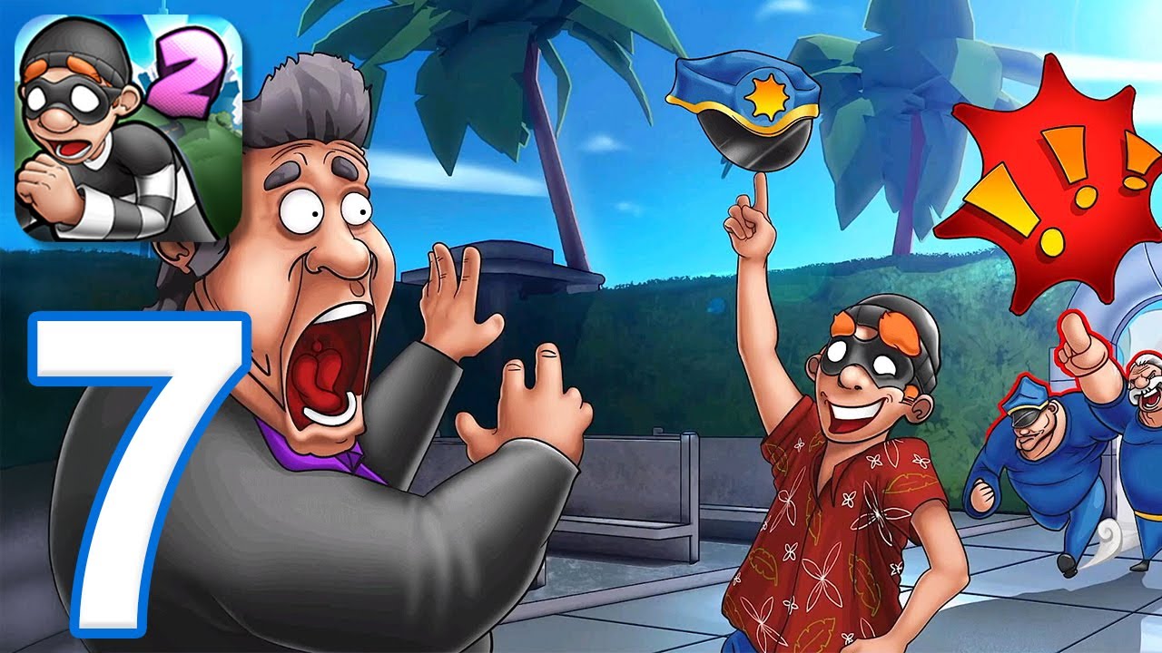 Robbery Bob 2 - Gameplay Walkthrough Part 7 - All Comics / Cutscenes (iOS, Android)