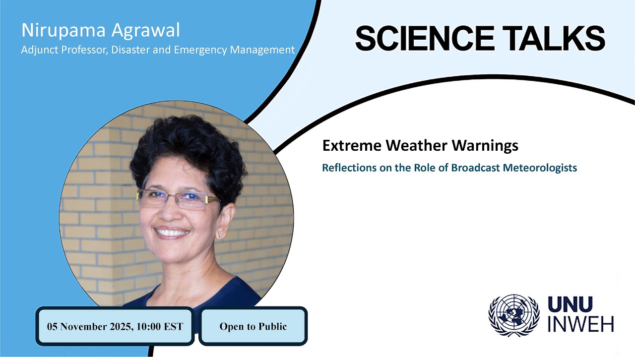 SCIENCE TALK: Extreme Weather Warnings Reflections on the Role of Broadcast Meteorologists