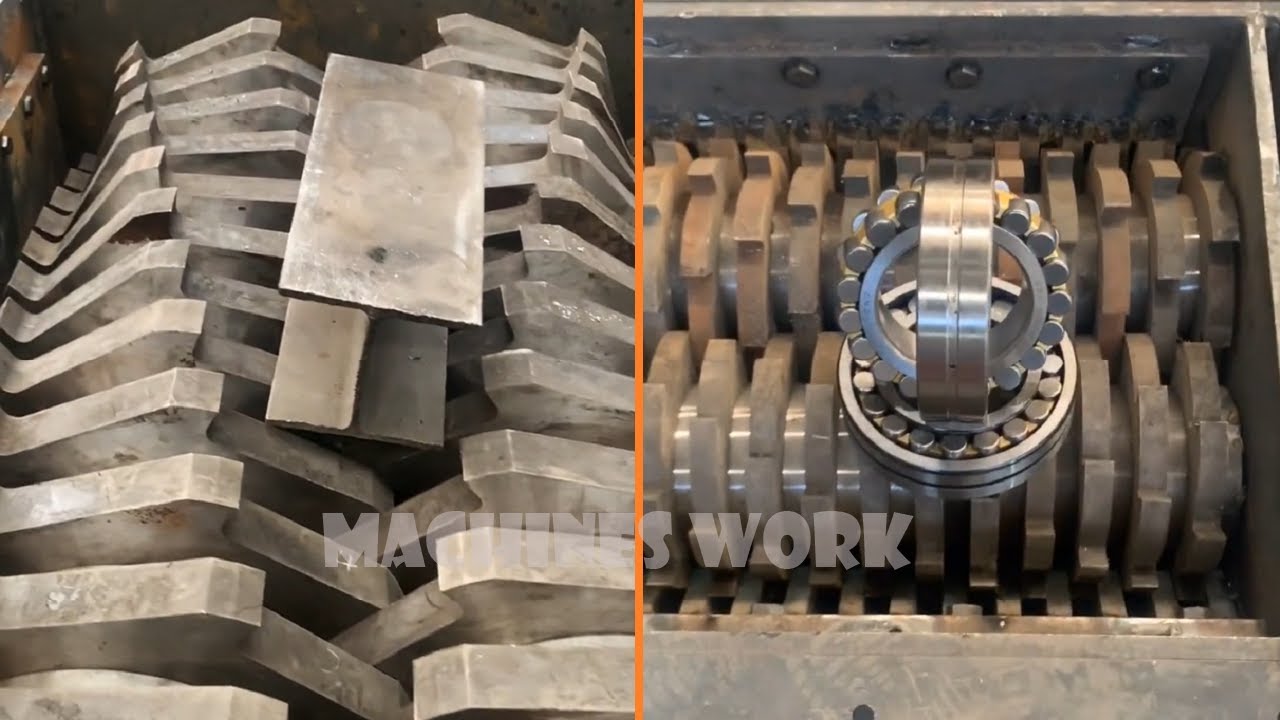 Extreme powerful crusher machines fast crushing everything for new recycle.Shredder!#11