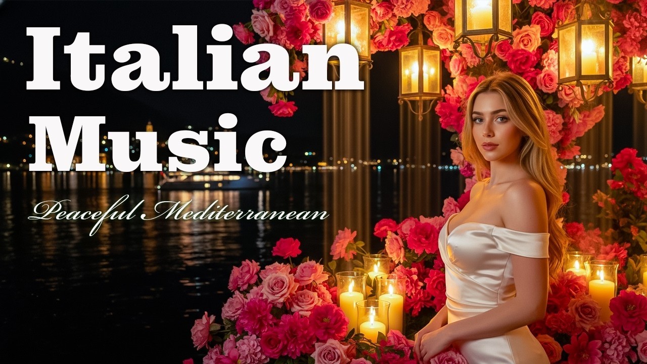 🎶 Italian Vibes & Mediterranean Music 🎶 Amalfi Coast & Lake Como Elegant Villas & Blue Waters | 4K