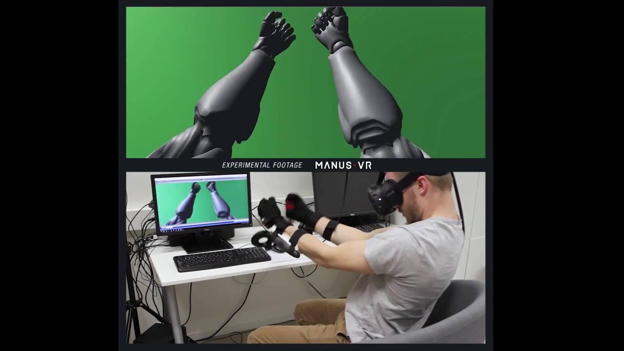 Трекинг рук от Manus VR / HTC Vive