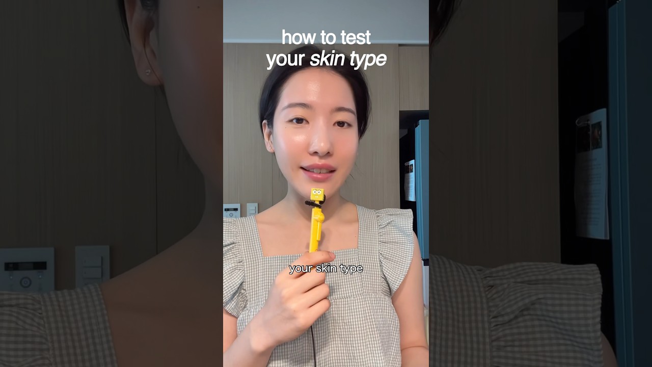 Easy way to test your skin type #shorts