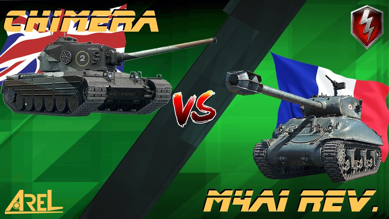 Chimera vs M4A1 Rev. comparison and gameplay Wot Blitz