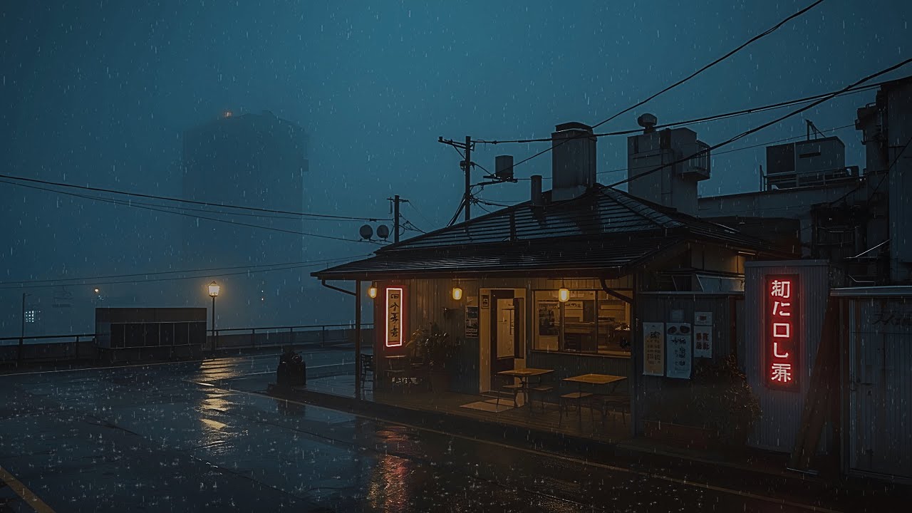 Relaxing Lofi Rain 🌧️ Find Your Calm in a Rainy Night City • Deep Focus Music for Study