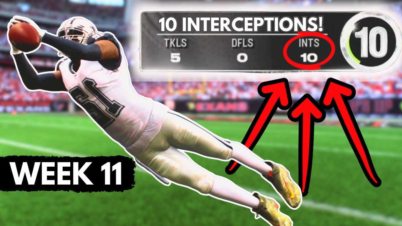 BAITING THE QB FOR 10 INTERCEPTIONS! Madden Superstar Mode
