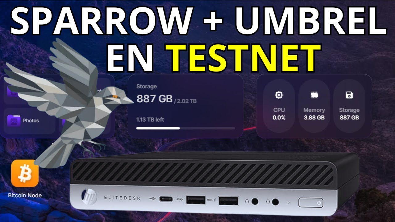 Practica Bitcoin Sin Riesgo Usando tu Propio Nodo (Umbrel + Sparrow en Testnet)