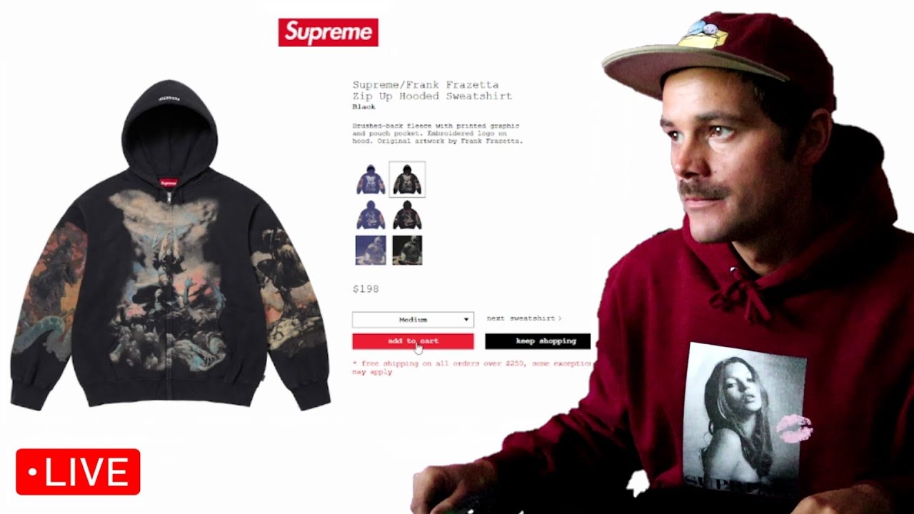 SUPREME X FRANK FRAZETTA - LIVE COP!!!! 