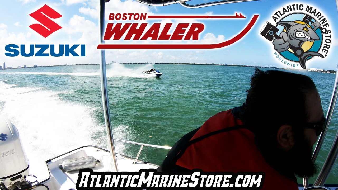 19' Boston Whaler 190 Montauk Repowered with 150HP Suzuki - Atlantic Marine