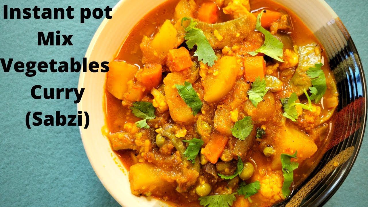 Instant pot Mix Vegetables Curry | Mix vegetables sabzi in instant pot | 3 min Curry Recipe