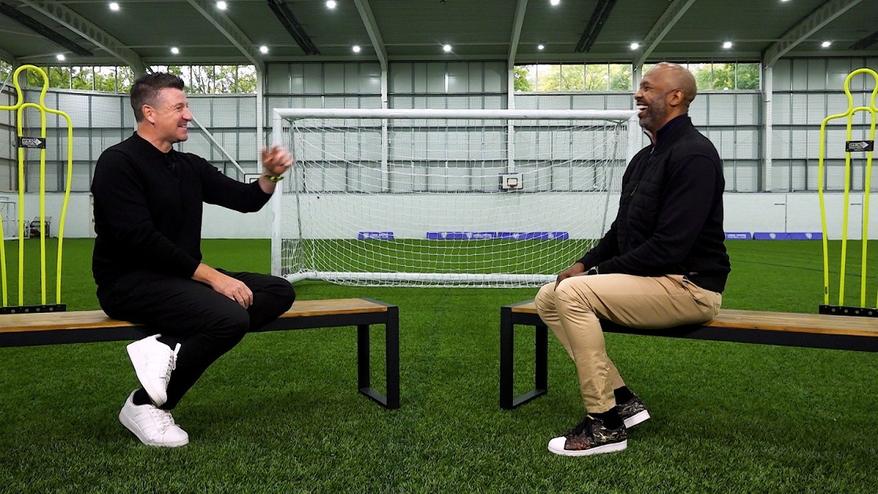 Michael Bridges and Lucas Radebe reunited! Former Leeds United teammates
