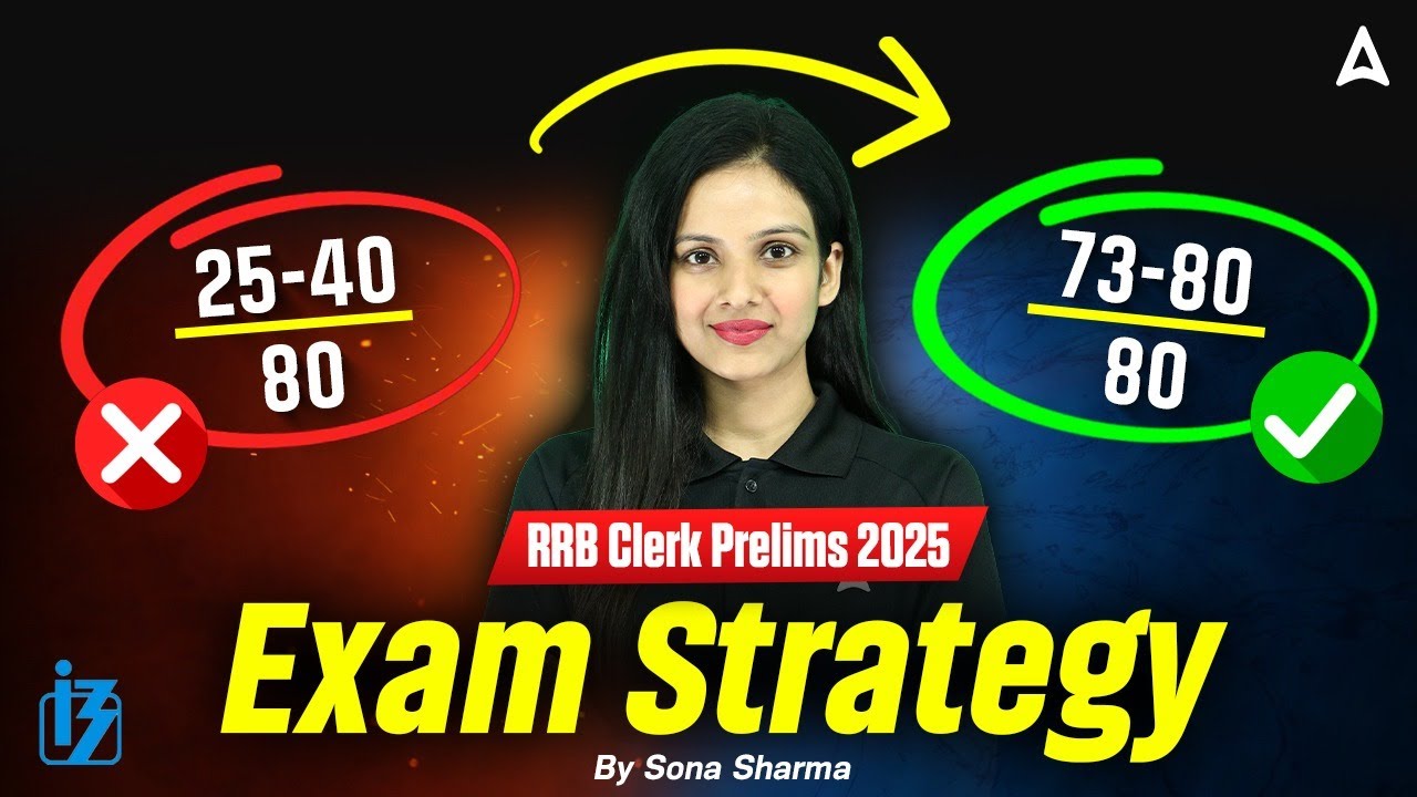 IBPS RRB Clerk Prelims Strategy 2025 | How to Score 80/80 in RRB Clerk 2025 Exam? | By Sona Sharma