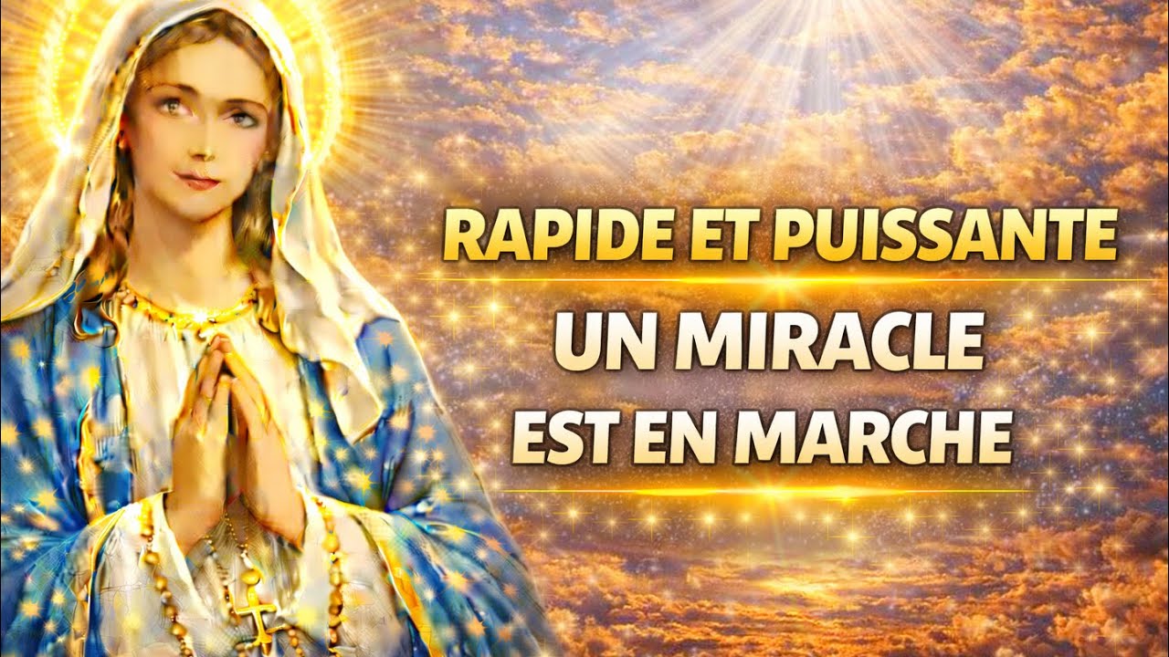 🌊 PRIÈRE RAPIDE et PUISSANTE à la VIERGE MARIE pour SORTIR d’une SITUATION SANS ISSUE 💪
