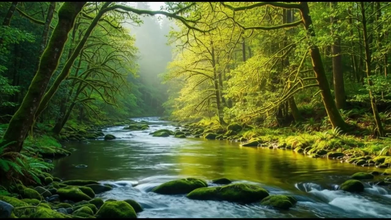 FOREST STREAM SOUNDS, GENTLE BIRD SONG, RELAXING NATURE SOUNDS