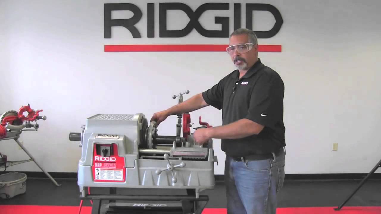 How To Use The RIDGID® 535M Threading Machine