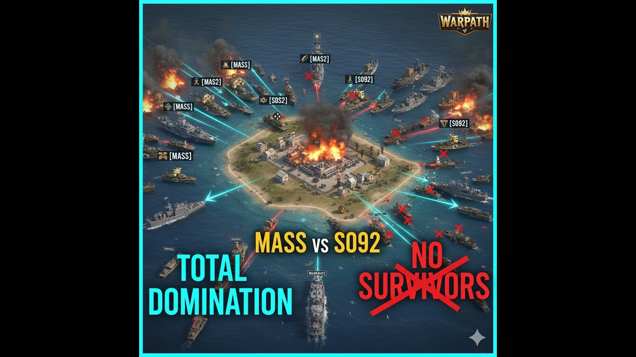 TOTAL DOMINATION! 🔥 [MASS] vs [S092] Full Server Takeover | Gold 3 #Warpath