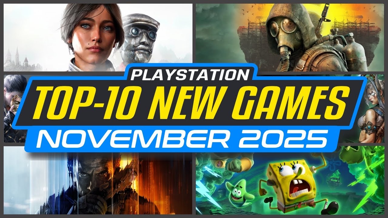 10 лучших новых игр для PS5, которые выйдут в ноябре 2025 года. Новые игры для PS5. Игры для Play...