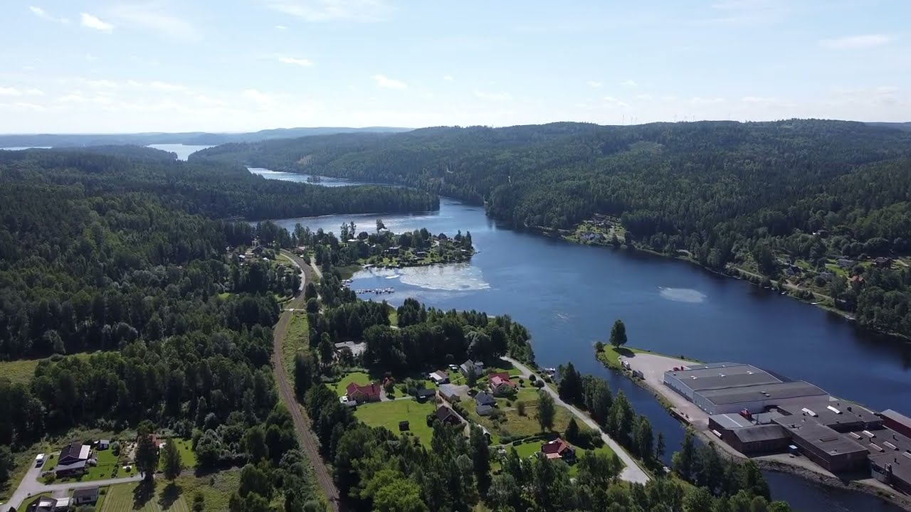 Flying over Dals Långed (Sweden)