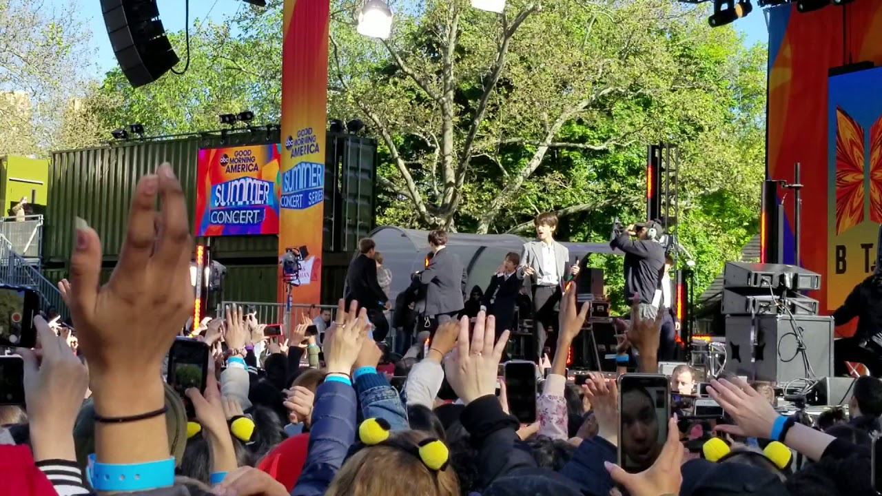 190515 Fire BTS 방탄소년단 Good Morning America GMA Summer Concert Series