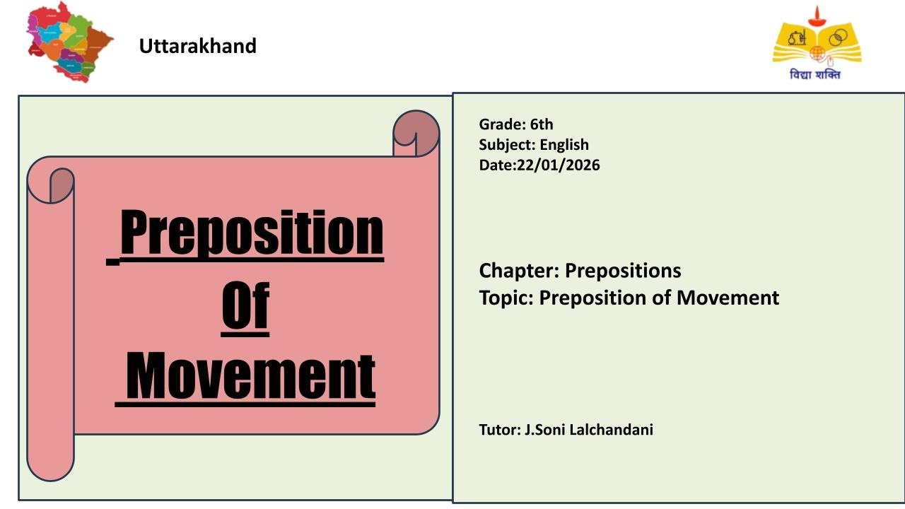 (06th English UK) Preposition of Movement