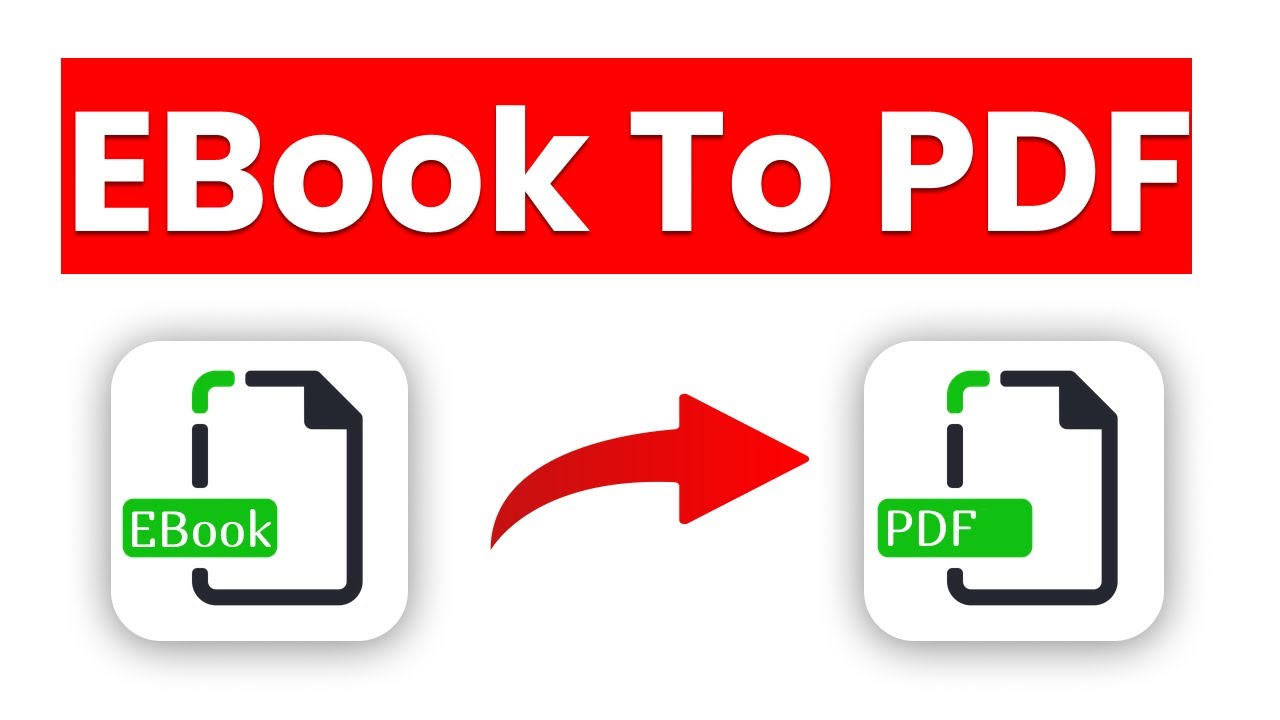 eBook to PDF | how can i convert epub to pdf | how to convert pdf to ebook format