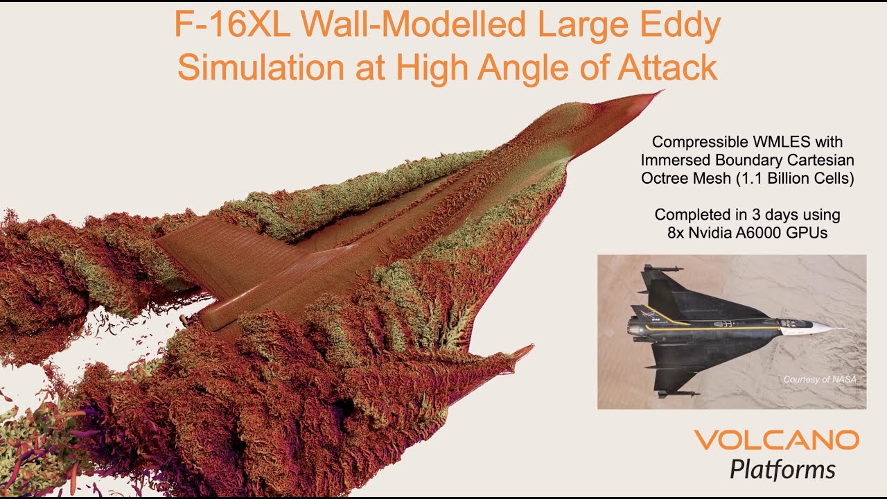 Wall-Modeled Large Eddy Simulations of F-16XL at High Angle of Attack