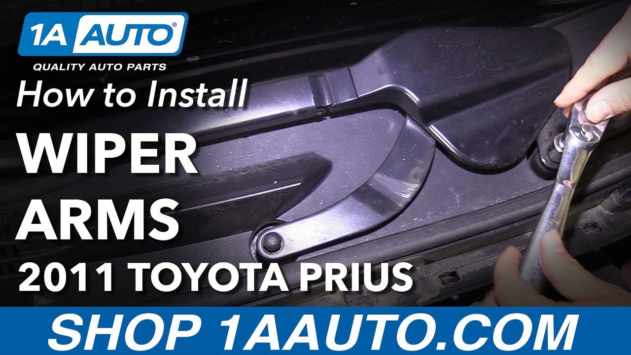 How to Install Windshield Wiper Arms 10-15 Toyota Prius