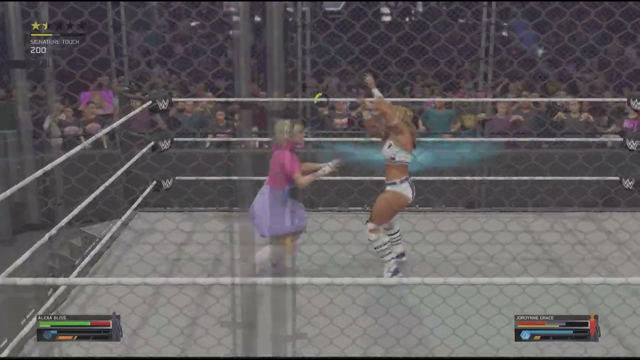 ALexA BLisS vs JoRDyNNe GraCe SteeL cage match  !!!
