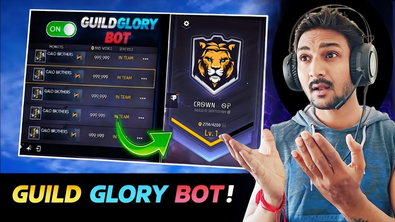 Free Fire Guild Glory Bot 😱 | Unlimited Glory Trick (100% Working) 🔥