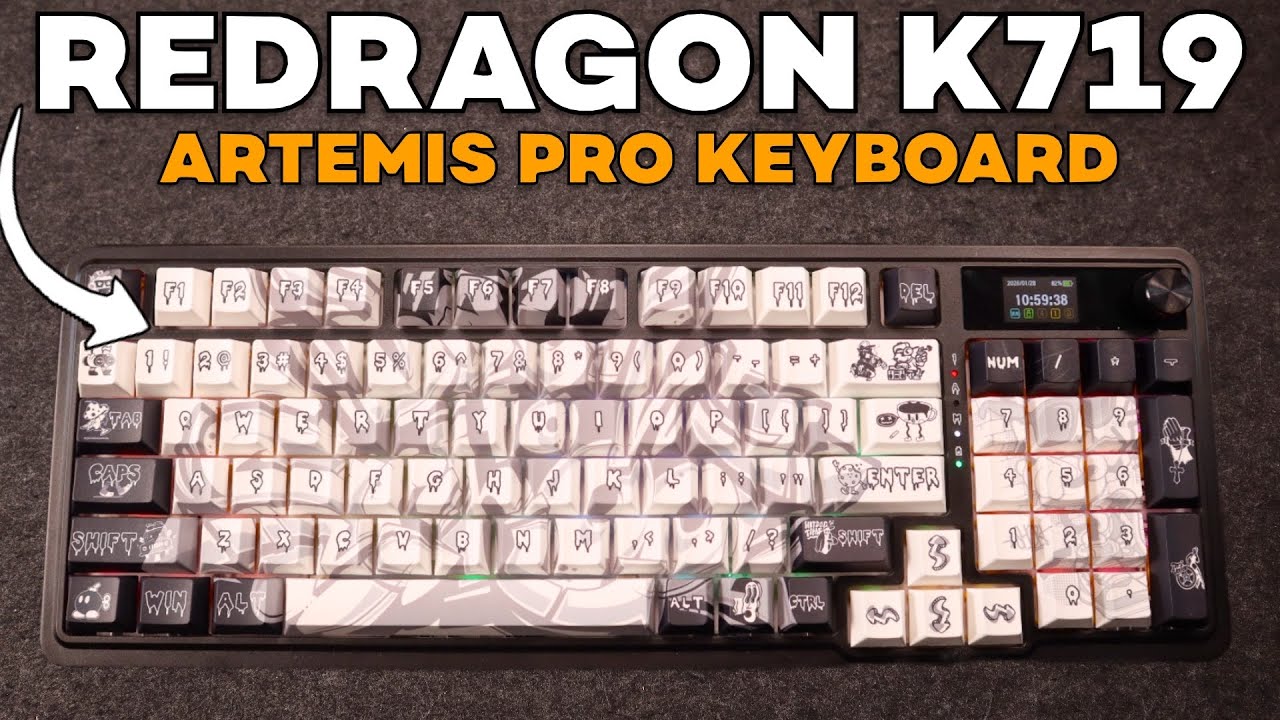 Redragon Artemis Pro K719 Graffiti klawiatura pełnowymiarowa