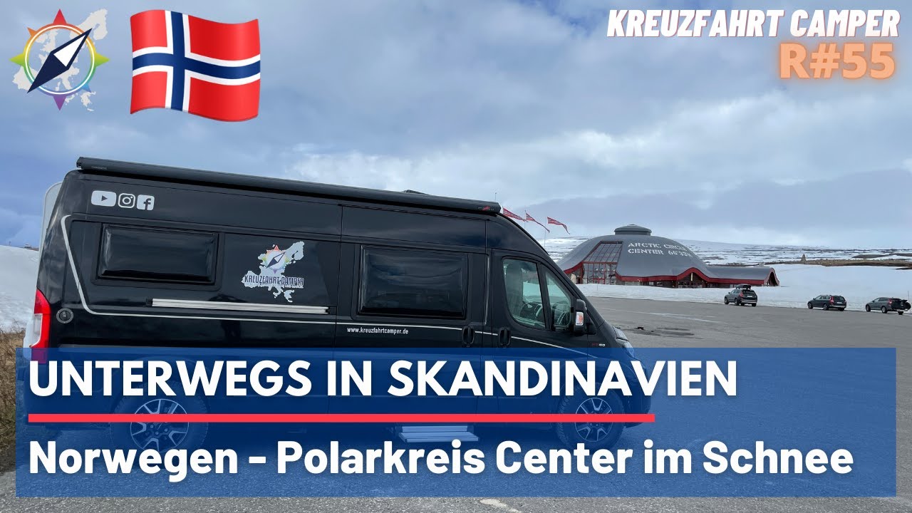 Polarkreis Center (Arctic Circle) im Schnee - Norwegen - Roadtrip#55 - Unterwegs in Skandinavien